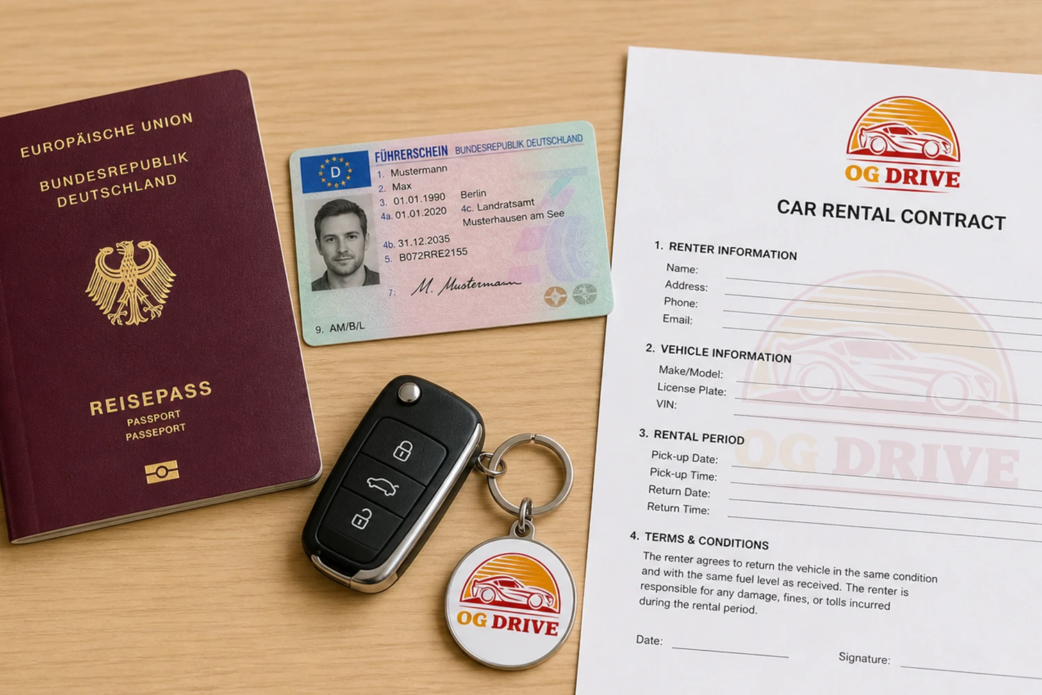 Necessary documents for rental