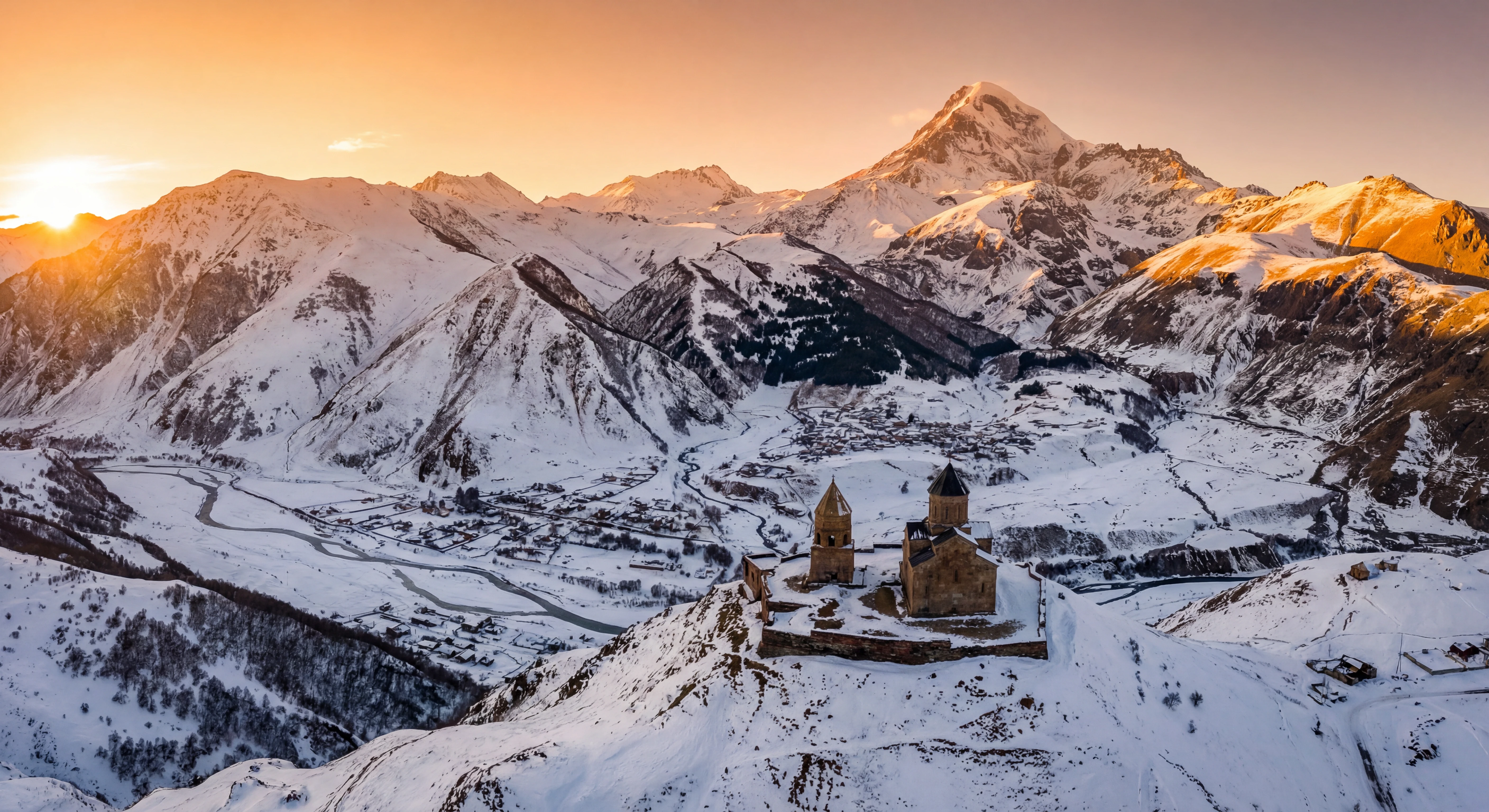 Gudauri Region in Winter