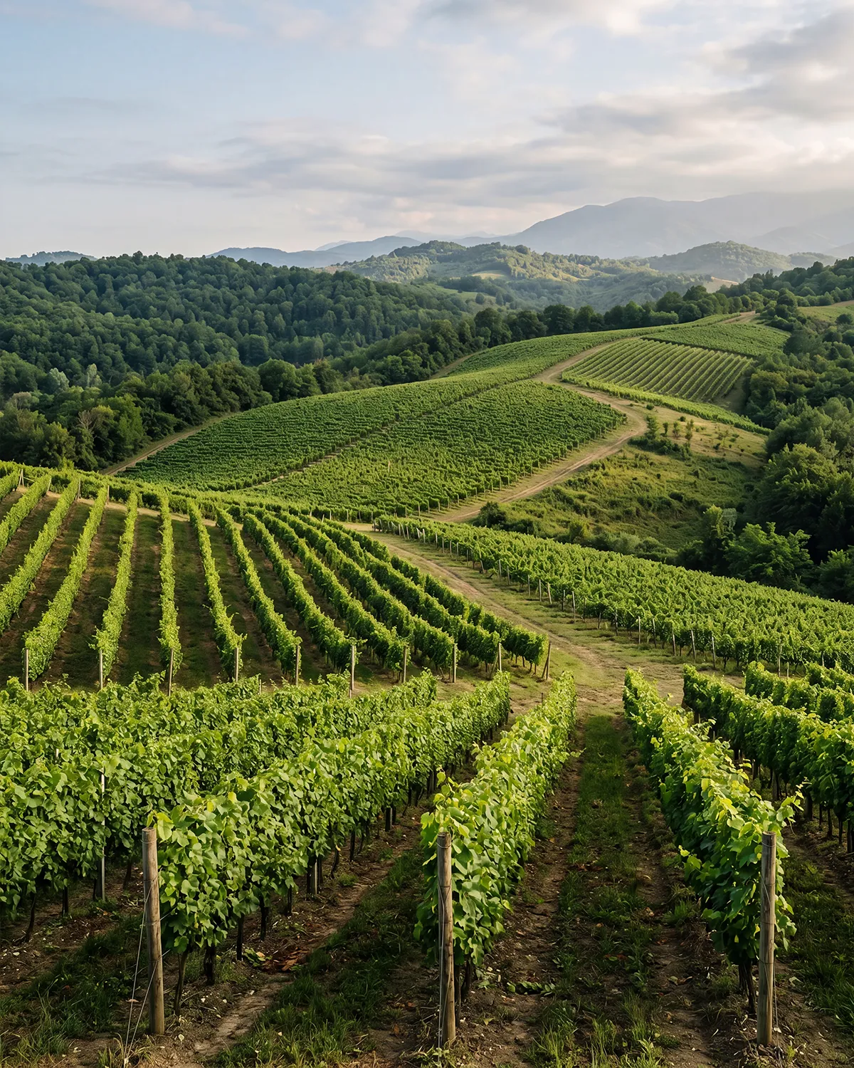 Imereti vineyard landscape
