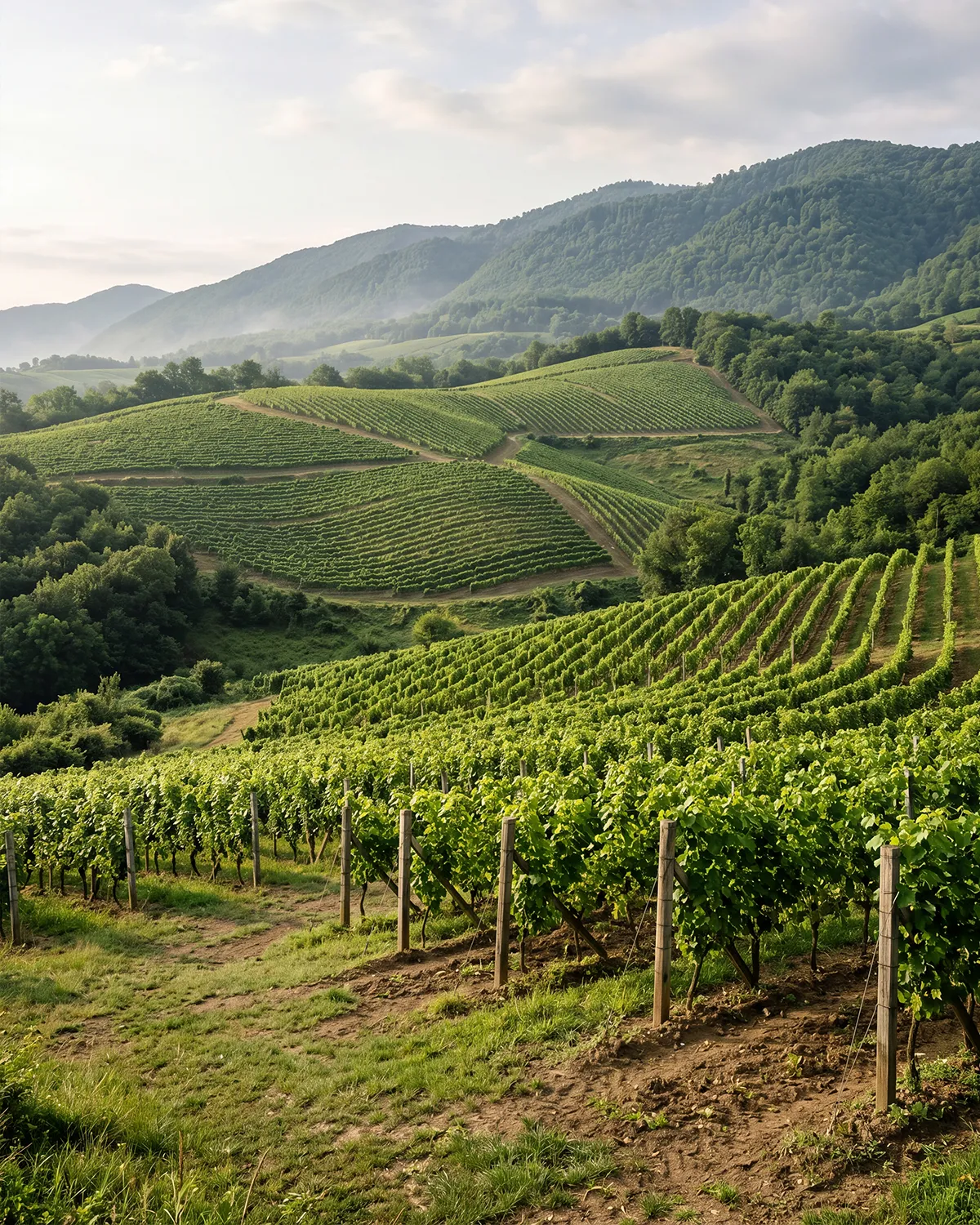 Kartli vineyard landscape