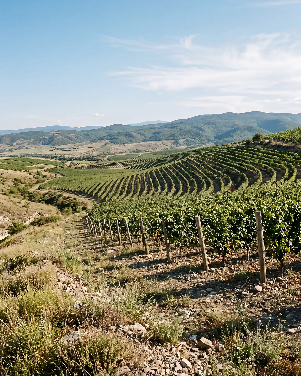 Racha vineyard landscape