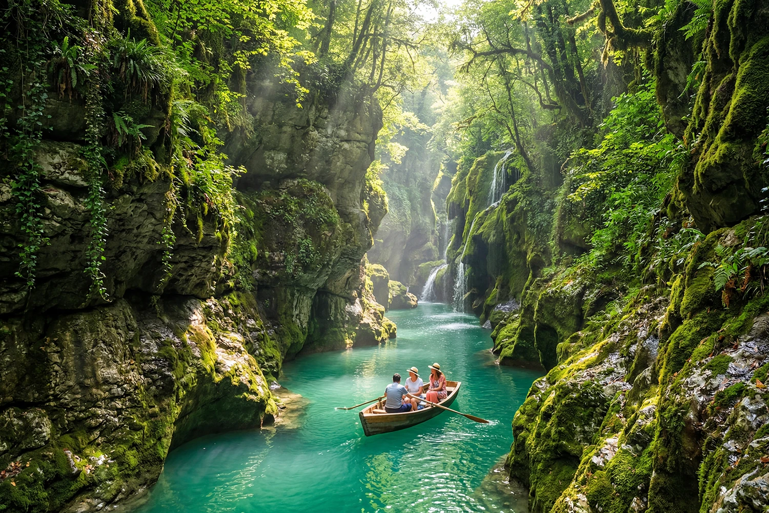 Martvili canyon in Summer
