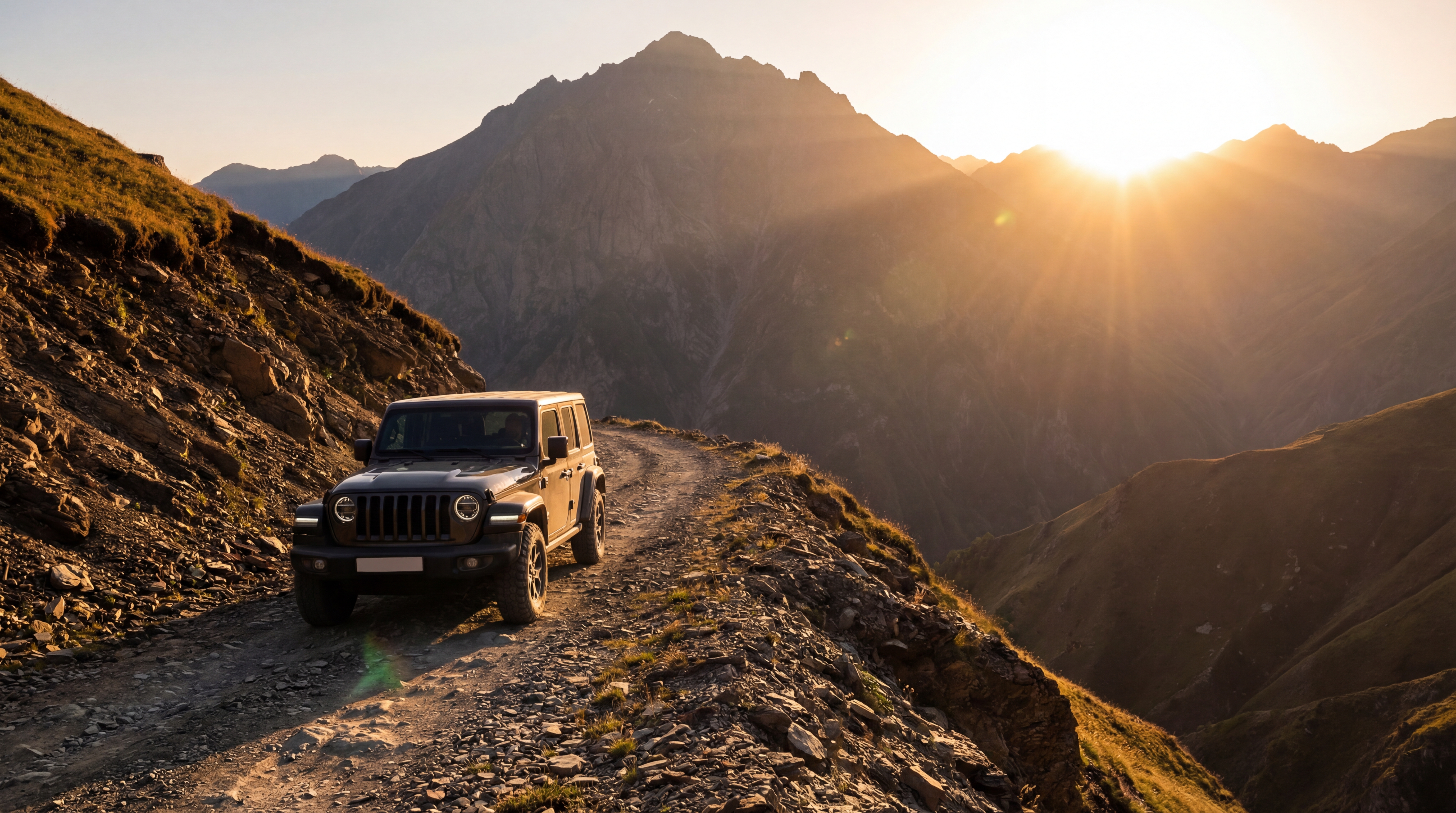 Внедорожник в горах Тушетии