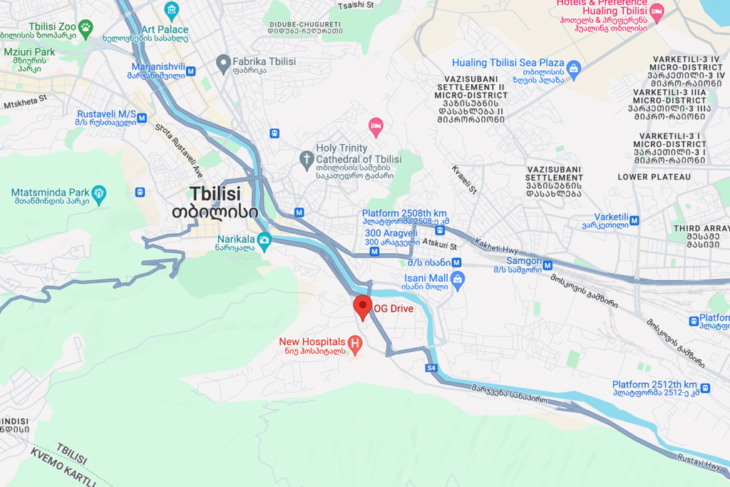 Tbilisi og drive map